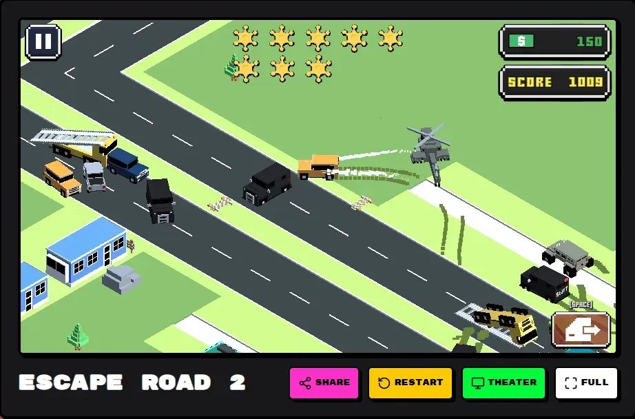 Escape Road 2 5-star wanted level police chase action