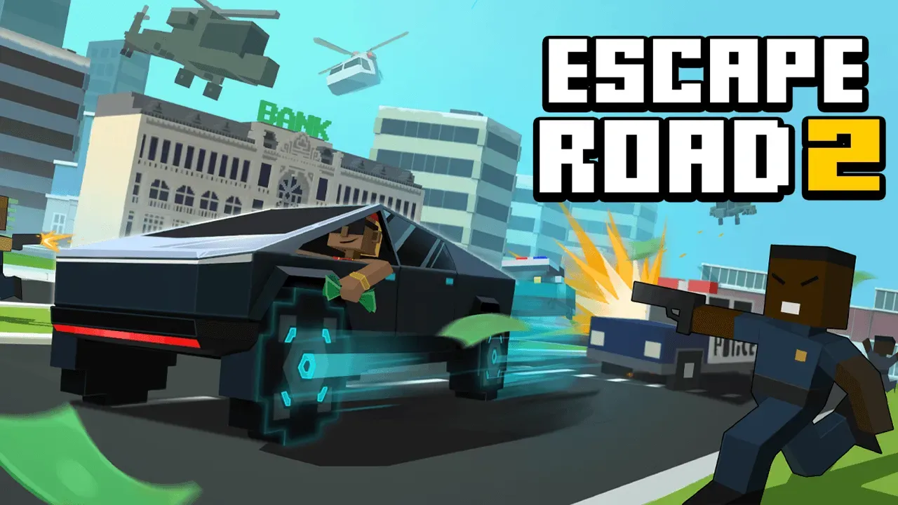 Play Escape Road 2 - High Speed Police Chase Game Background
